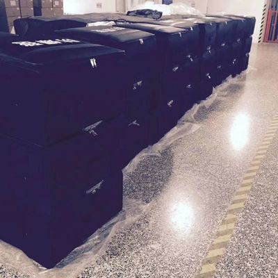 1.6m 3 Layers Eod Equipment Explosion Proof Blanket Black Color 1.600d Pvc Material