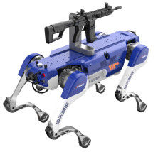 Quadruped armed strike robot
