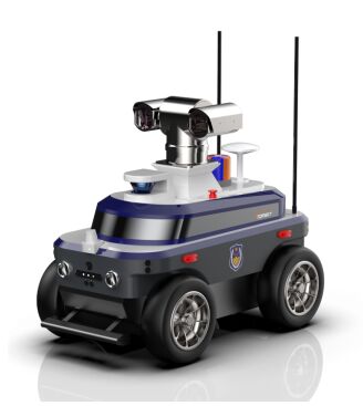 Police Patrol Robot with 360-Degree High-Definition Panoramic Video Autonomous Charging and Infrared Temperature Measurement