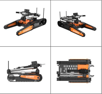 Firefighting Reconnaissance Robot with LIDAR Rotary Scanner for 3D Point Cloud Processing and Explosion Proof Capabilities