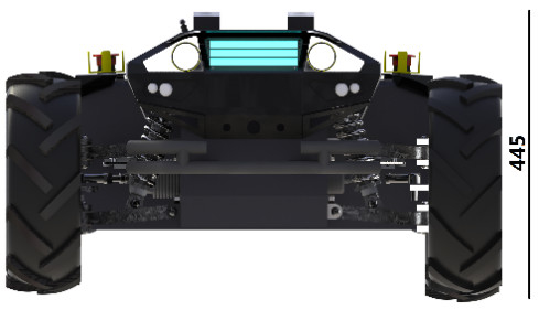 50kg Max Load Differential Wheeled Robot Chassis Ip65 Protection Level